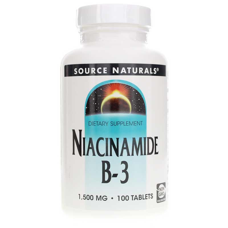 Source Naturals B-3 Niacinamide 1500 Mg 100 Tablets