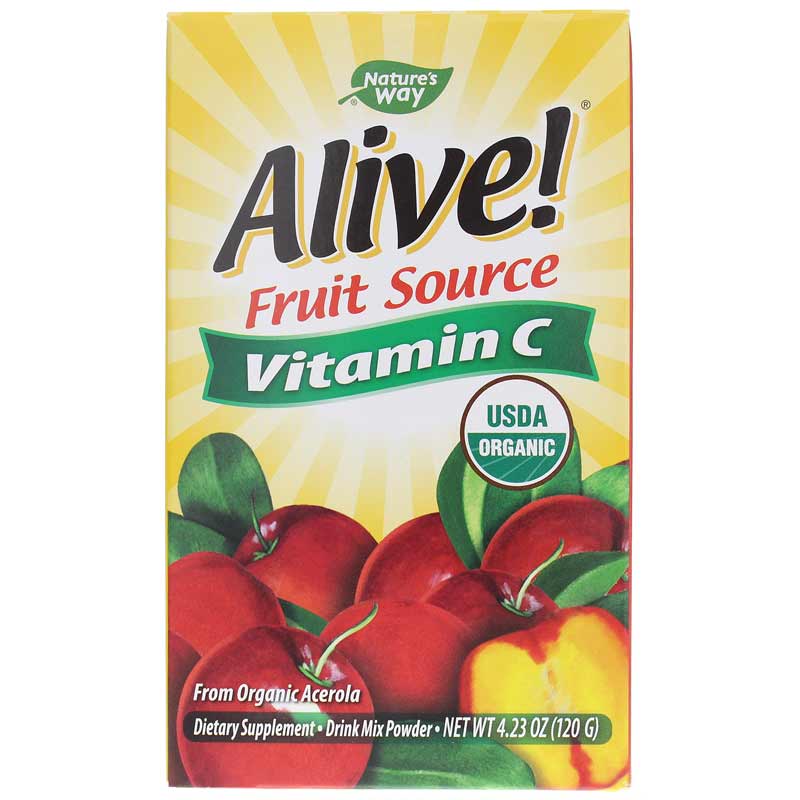 Natures Way Alive Vitamin C Powder 120 Grams