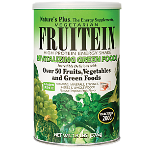 Fruitein Vegetarian High Protein Energy Shake - Revitalizing Green Foods (16 Servings)