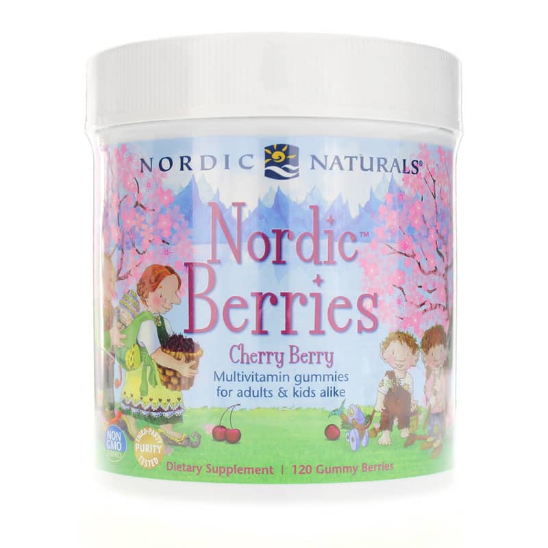 Nordic Naturals Nordic Berries Multivitamin Cherry Berry 120 Gummies