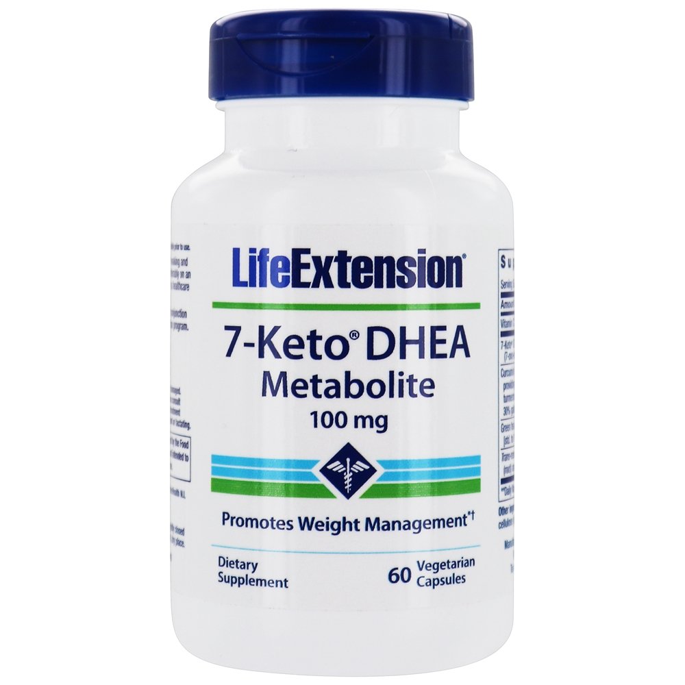Life Extension - 7-Keto DHEA Metabolite Weight Management Promotion 100 mg. - 60 Vegetarian Capsules