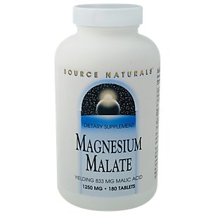 Magnesium Malate - Yielding 833 MG Malic Acid - 1,250 MG (180 Tablets)