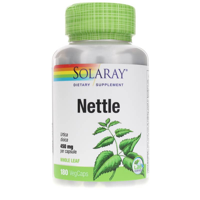 Solaray Nettle 450 Mg 180 Veg Capsules