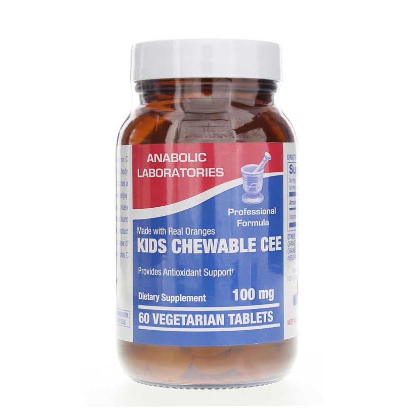 Anabolic Laboratories Kids Chewable Cee 100 Mg 60 Veg Tablets