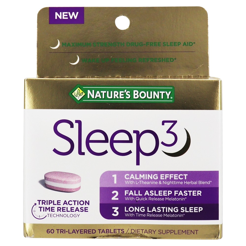 Nature's Bounty - Sleep3 Calming & Sleep Support - 60 Tablets