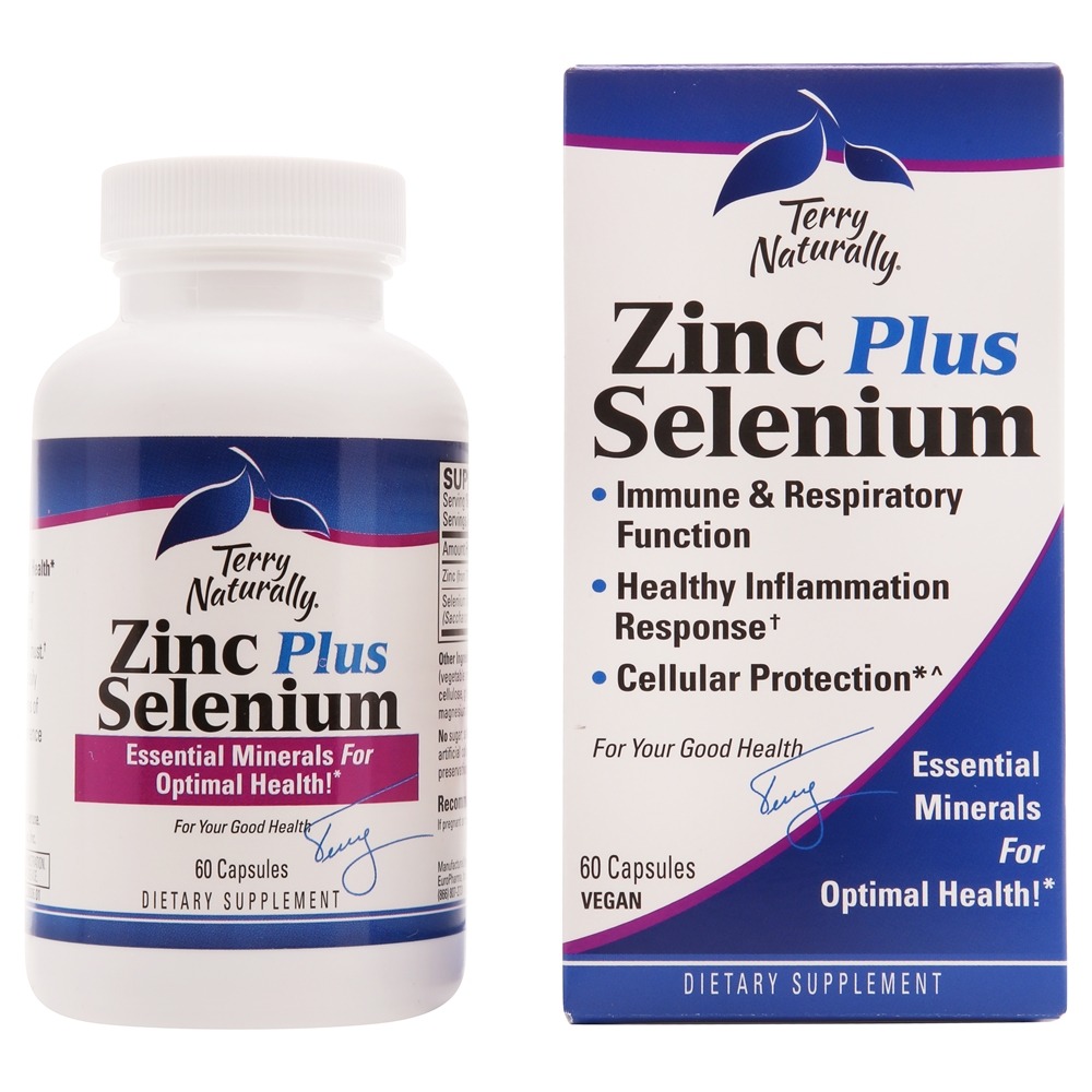 EuroPharma - Terry Naturally Zinc Plus Selenium - 60 Capsules