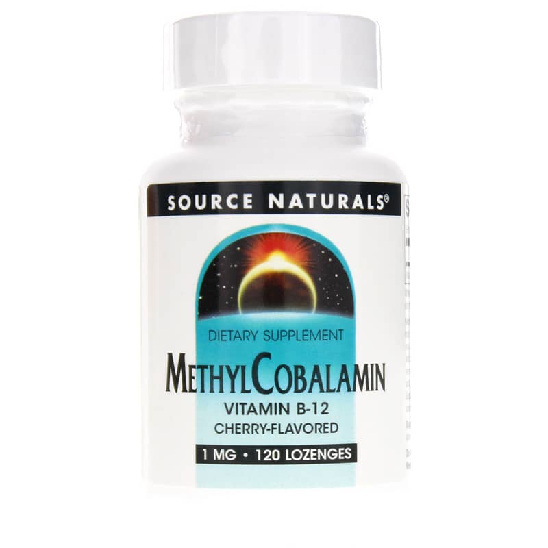 Source Naturals MethylCobalamin Vitamin B-12 Lozenges Cherry 120 Lozenges