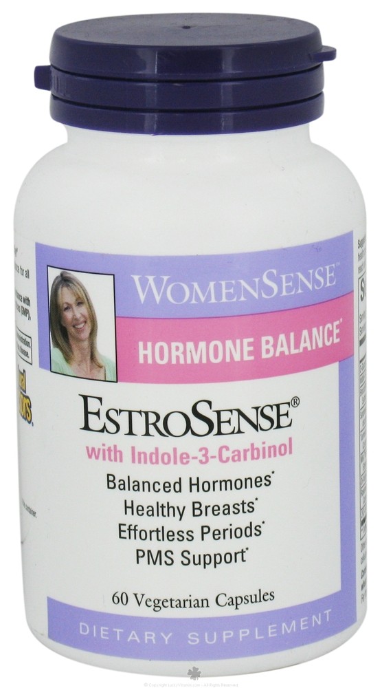 Natural Factors - EstroSense WomenSense Hormonal Balance with Indole 3 Carbinol - 60 Vegetarian Capsules