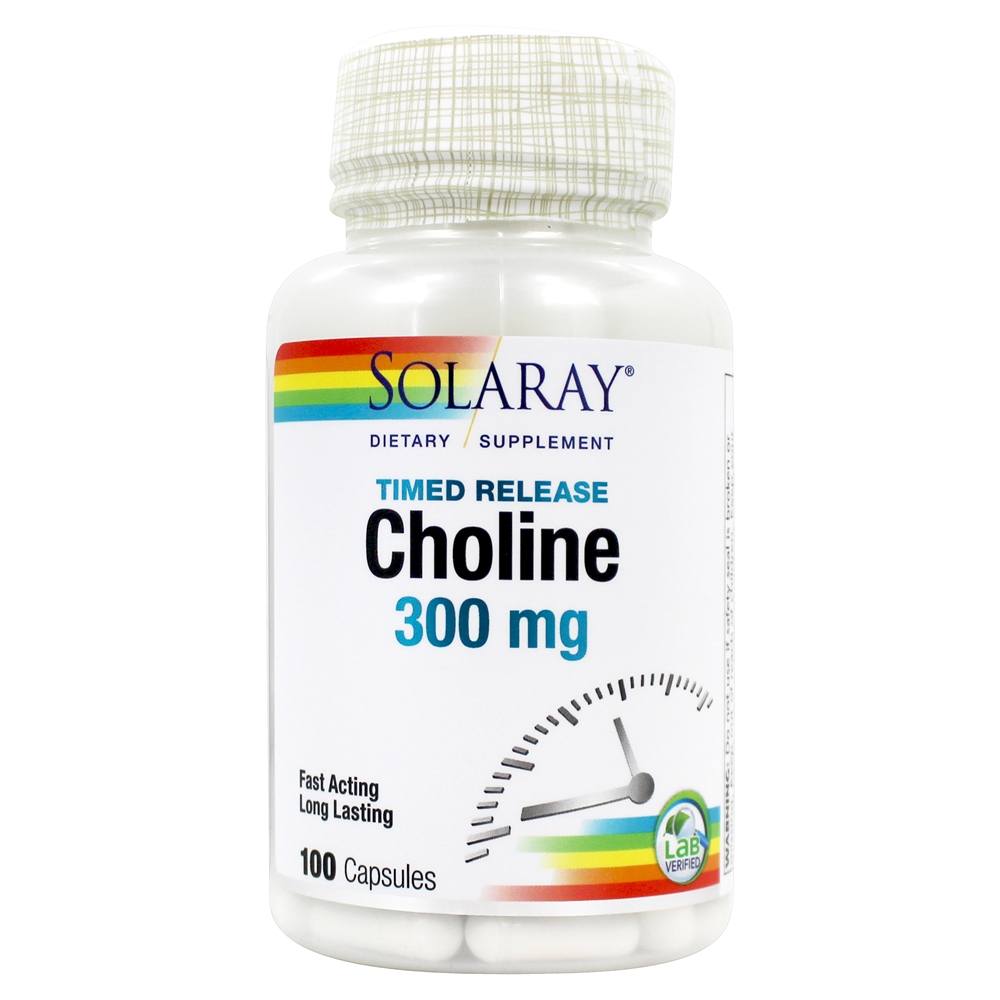 Solaray - Timed-Release Choline 300 mg. - 100 Capsules