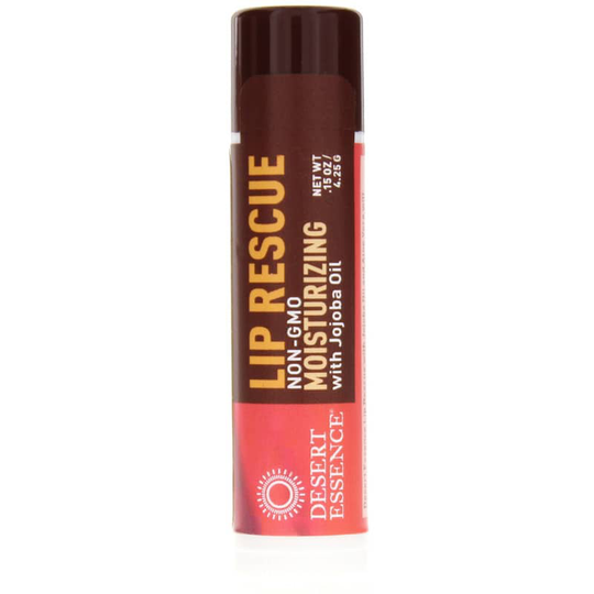 Desert Essence Lip Rescue Moisturizing w/Jojoba non-Gmo .15 Oz