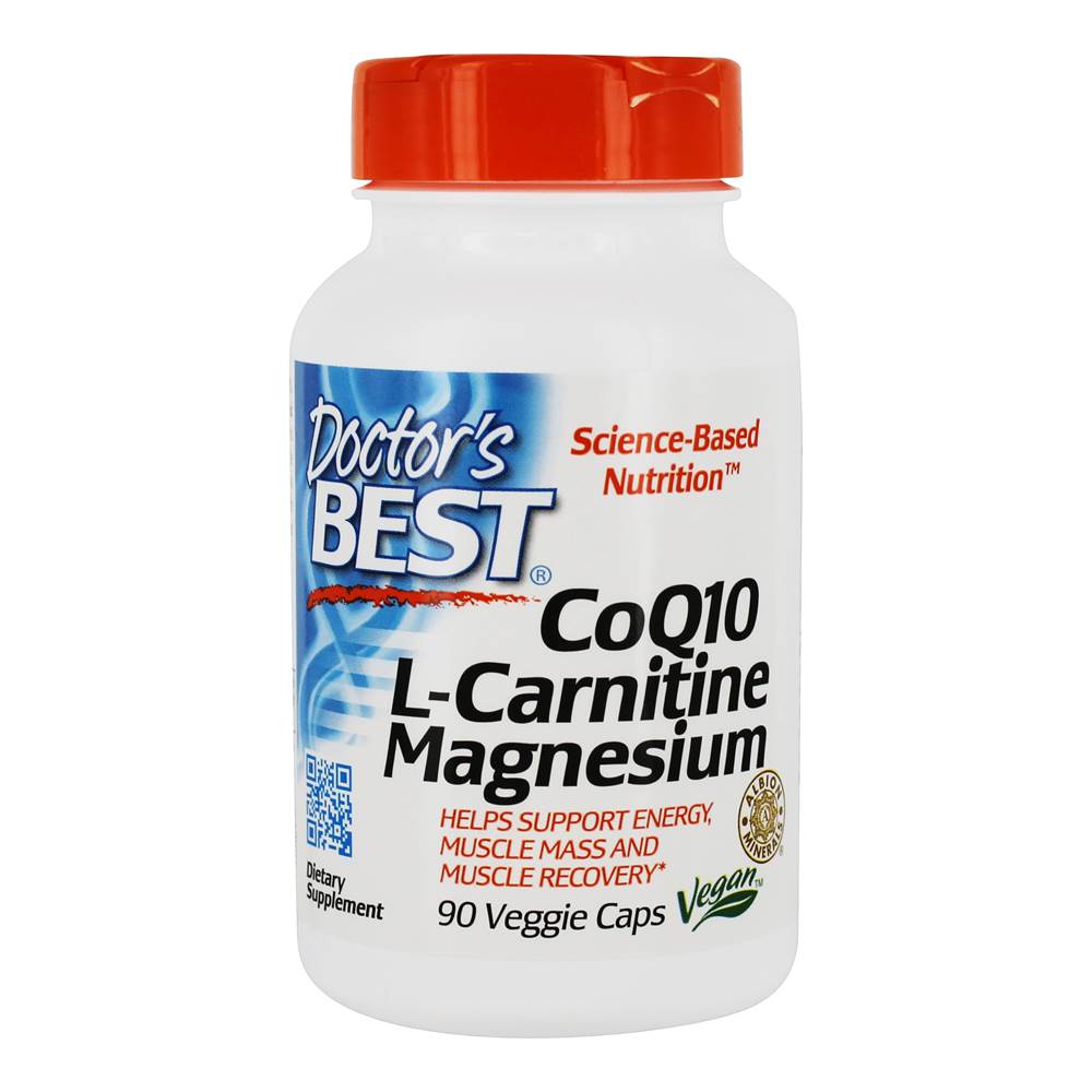 Doctor's Best - CoQ10 L-Carnitine Magnesium Energy & Muscle Support - 90 Vegetable Capsule(s)