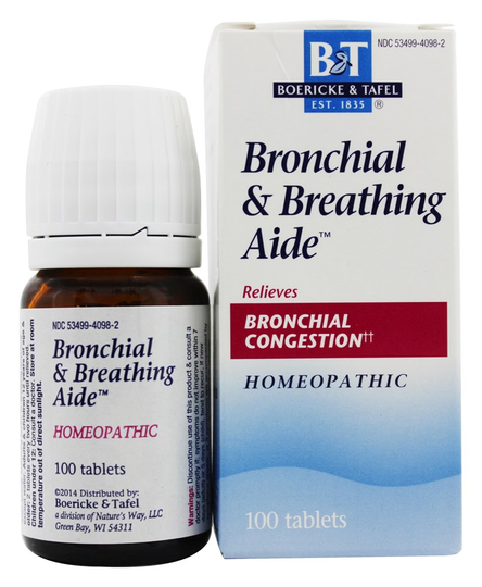 Boericke & Tafel - Bronchitis & Asthma Aide - 100 Tablets