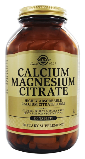 Solgar - Calcium Magnesium Citrate - 250 Tablets