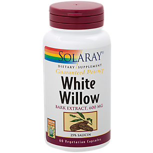 White Willow Bark Extract - 25% Salicin - 600 MG (60 Vegetarian Capsules)