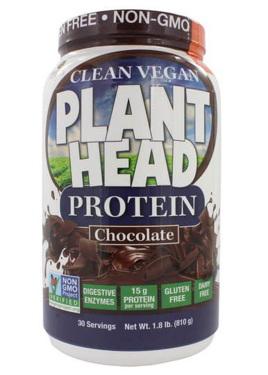 Plant Head - Plant-Based Protein Powder Chocolate - 1.8 lbs.
