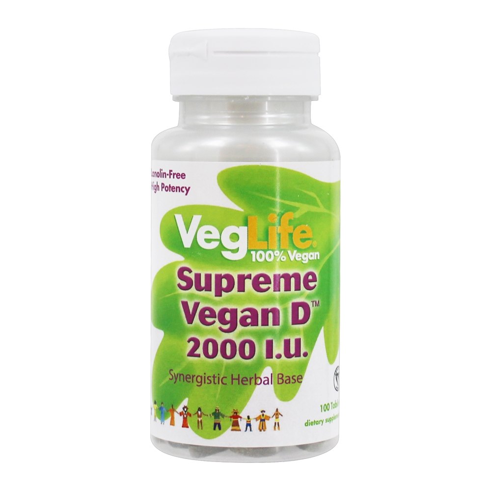 VegLife - Supreme Vegan Vitamin D 2000 IU - 100 Tablets