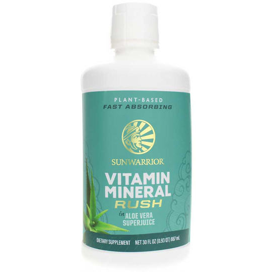 Sunwarrior Vitamin Mineral Rush in Aloe Vera Superjuice 30 Oz