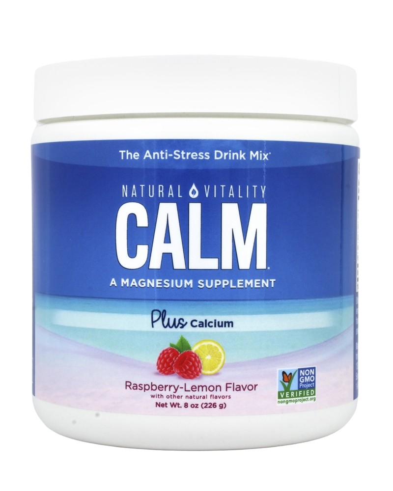 Natural Vitality - Natural Calm Plus Calcium Raspberry-Lemon Flavor - 8 oz.