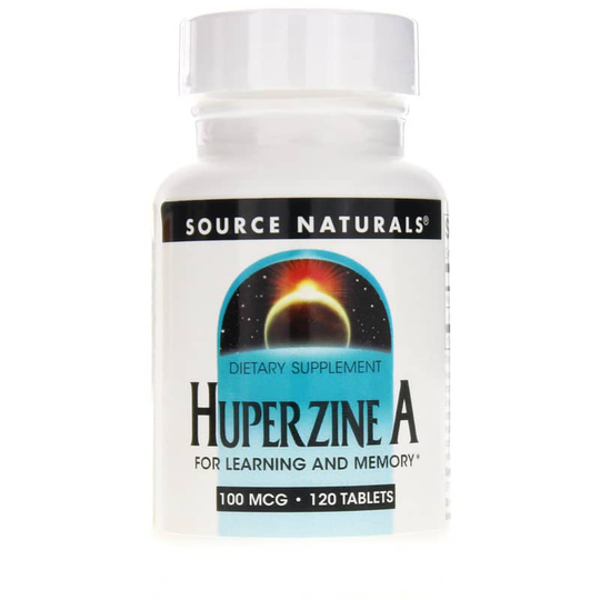 Source Naturals Huperzine A 100 Mcg for Learning and Memory 120 Tablets