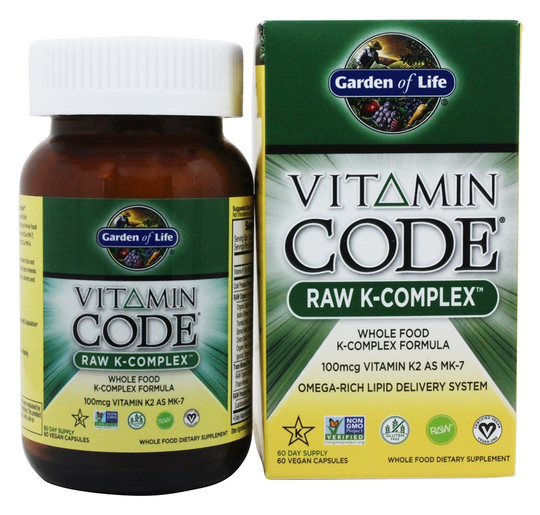 Garden of Life - Vitamin Code Raw K Complex - 60 Vegetarian Capsules