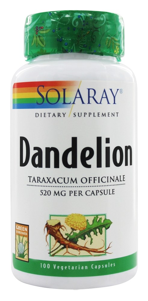 Solaray - Dandelion Root 520 mg. - 100 Capsules