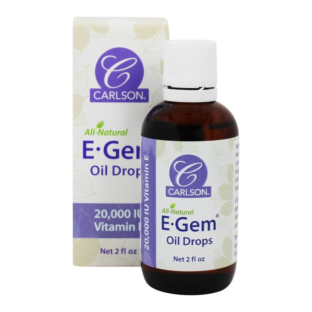 Carlson Labs - E Gem Natural Vitamin E Nourishing Oil Drops 20000 IU - 2 fl. oz.