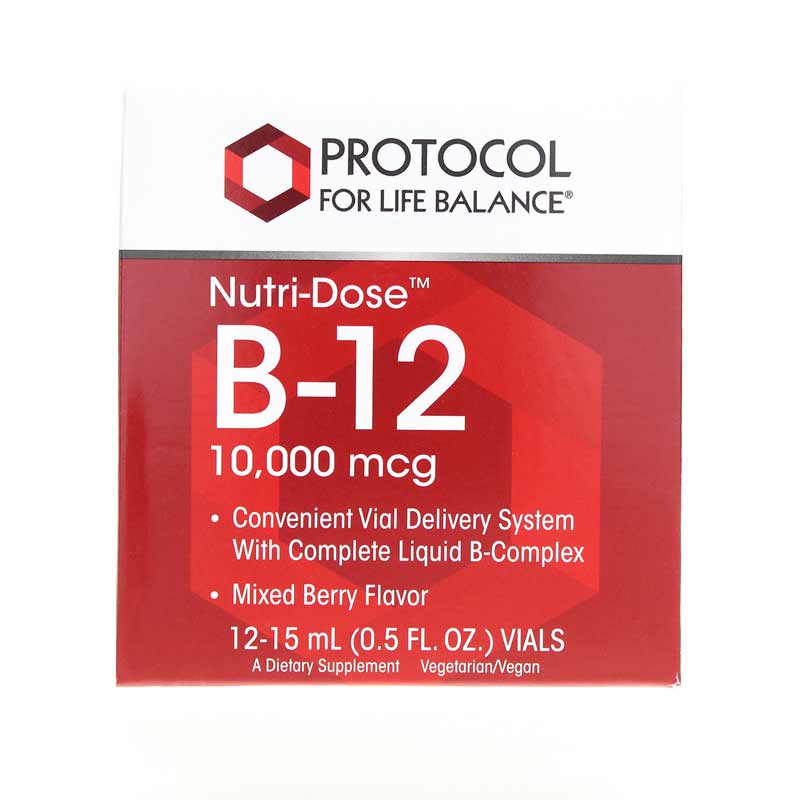 Protocol For Life Balance Nutri-Dose B-12 10,000 Mcg 12 Vial(s)