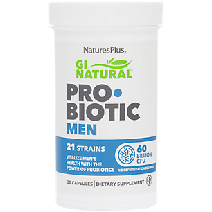 GI Natural Probiotic for Men - Vitalize Men's Health - 60 Billion CFUs (30 Capsules)