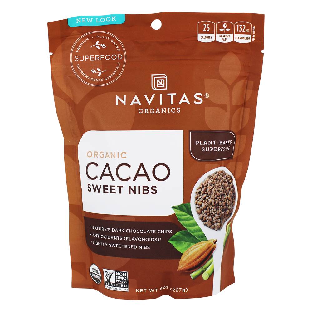 Navitas Organics - Organic Cacao Sweet Nibs - 8 oz.