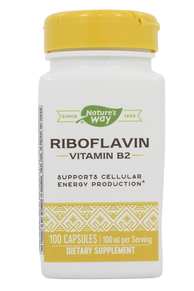 Nature's Way - Vitamin B2 Riboflavin 100 mg. - 100 Capsules