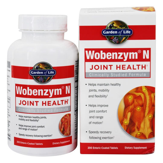 Garden of Life - Wobenzym N Joint Health Formula - 200 Enteric-Coated Tablets