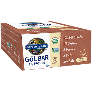 GOL Organic Bar - Maple Sea Salt (12 Bars)