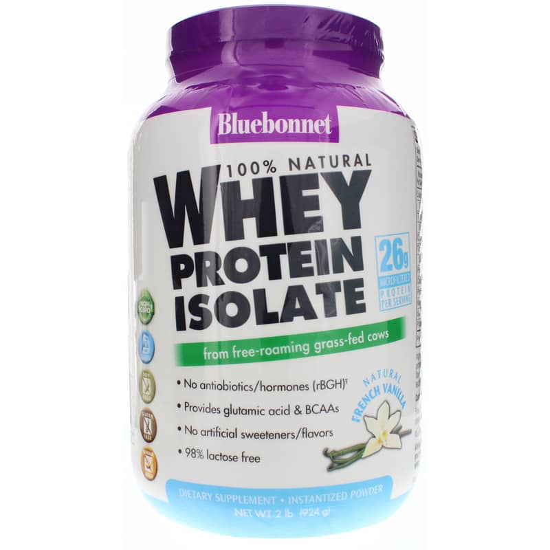 Bluebonnet Whey Protein Isolate Vanilla 2 Lbs