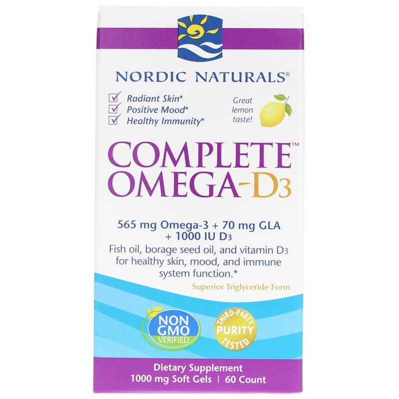 Nordic Naturals Complete Omega-D3 120 Softgels