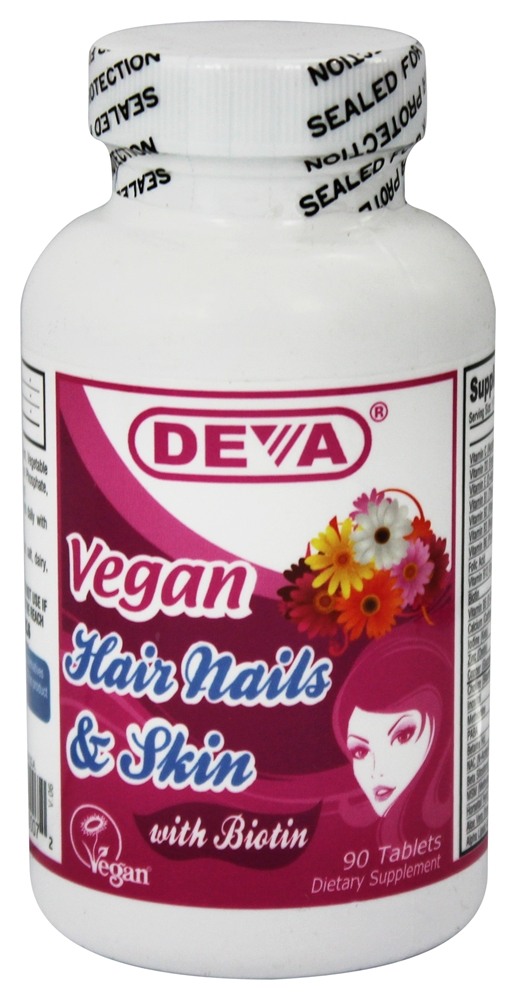 Deva Nutrition - Vegan Hair Nails & Skin with Biotin - 90 Tablets
