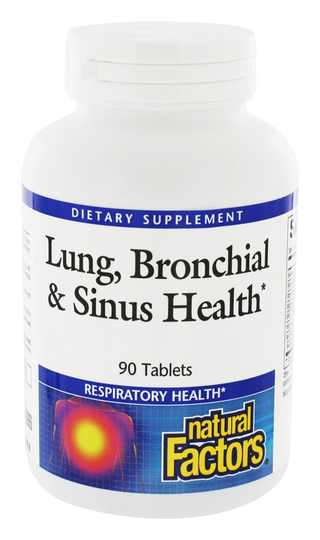 Natural Factors - Lung Bronchial & Sinus Health - 90 Tablets