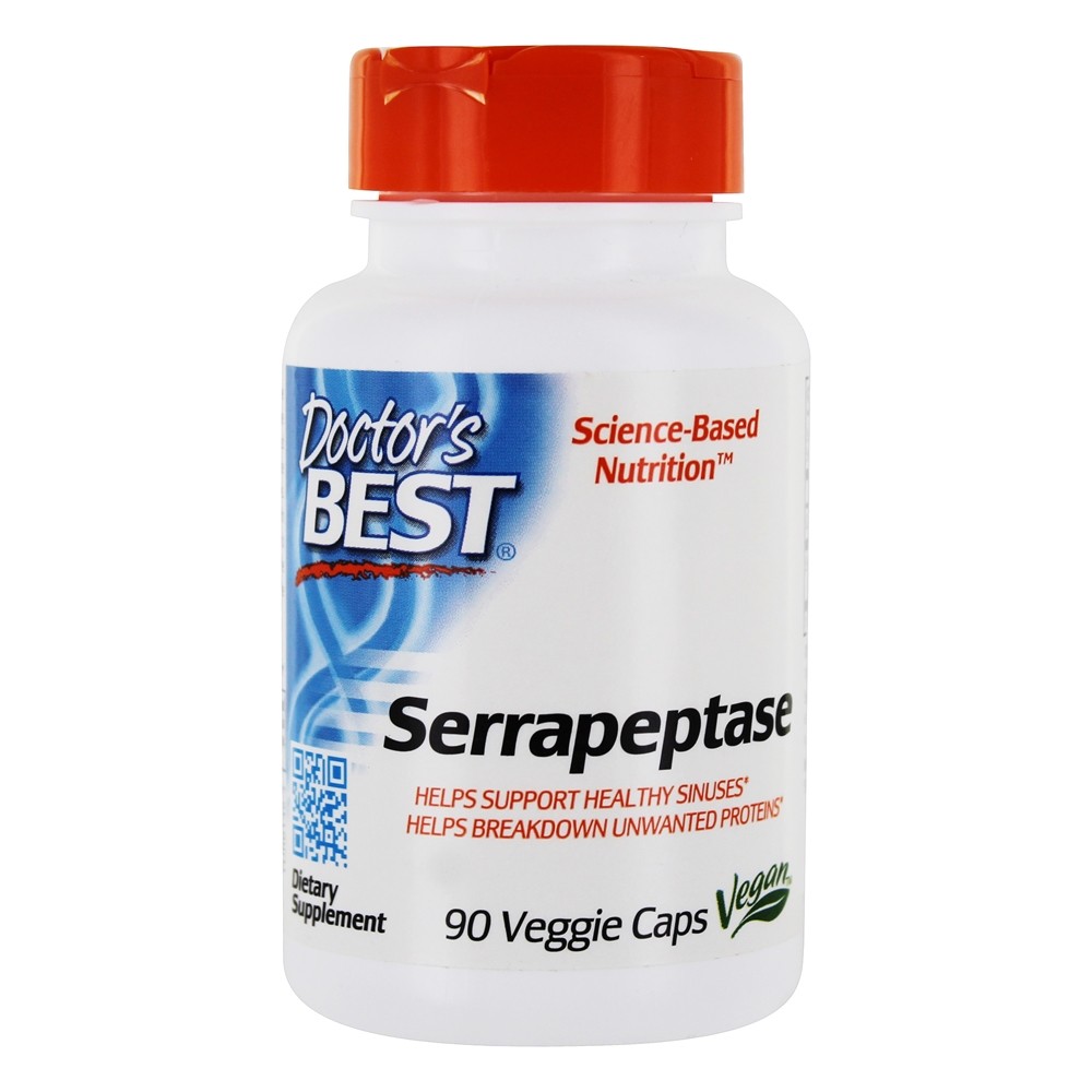 Doctor's Best - Serrapeptase 40000 SPU - 90 Vegetable Capsule(s)