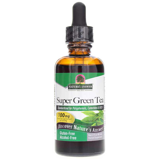 Natures Answer Super Green Tea Extract Alcohol-Free 2 Oz