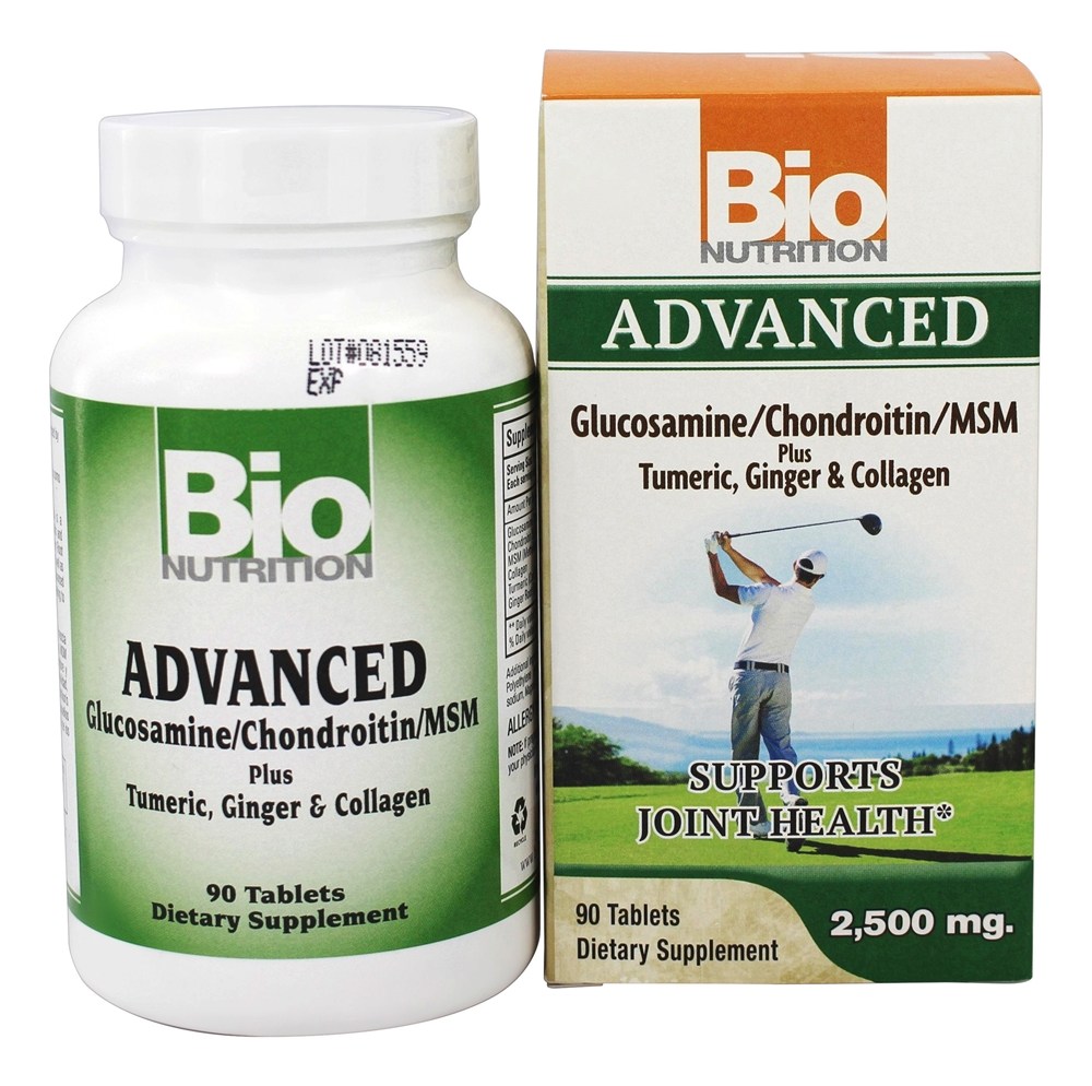 Bio Nutrition - Advanced Glucosamine/Chondroitin/MSM 2500 mg. - 90 Tablets