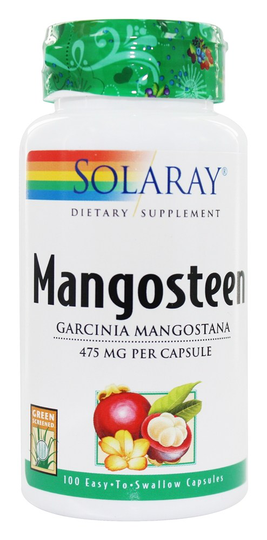 Solaray - Mangosteen 475 mg. - 100 Vegetarian Capsules