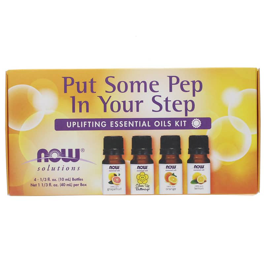 NOW Foods Put Some Pep In Your Step Essential Oils Kit 4 Piece(s)