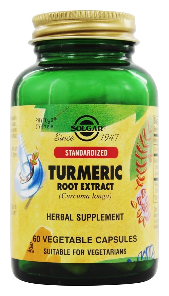 Solgar - Turmeric Root Extract Standardized - 60 Vegetarian Capsules