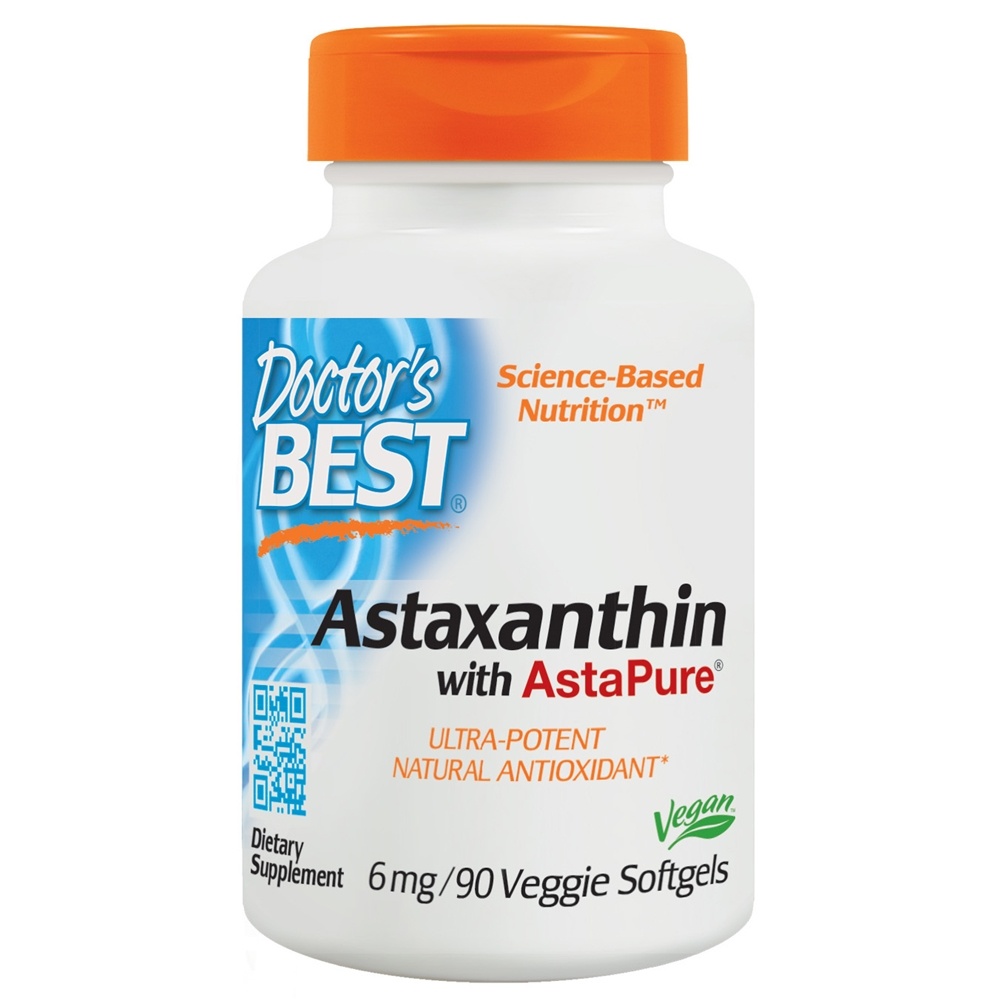 Doctor's Best - Astaxanthin Featuring AstaPure12 6 mg. - 90 Softgels