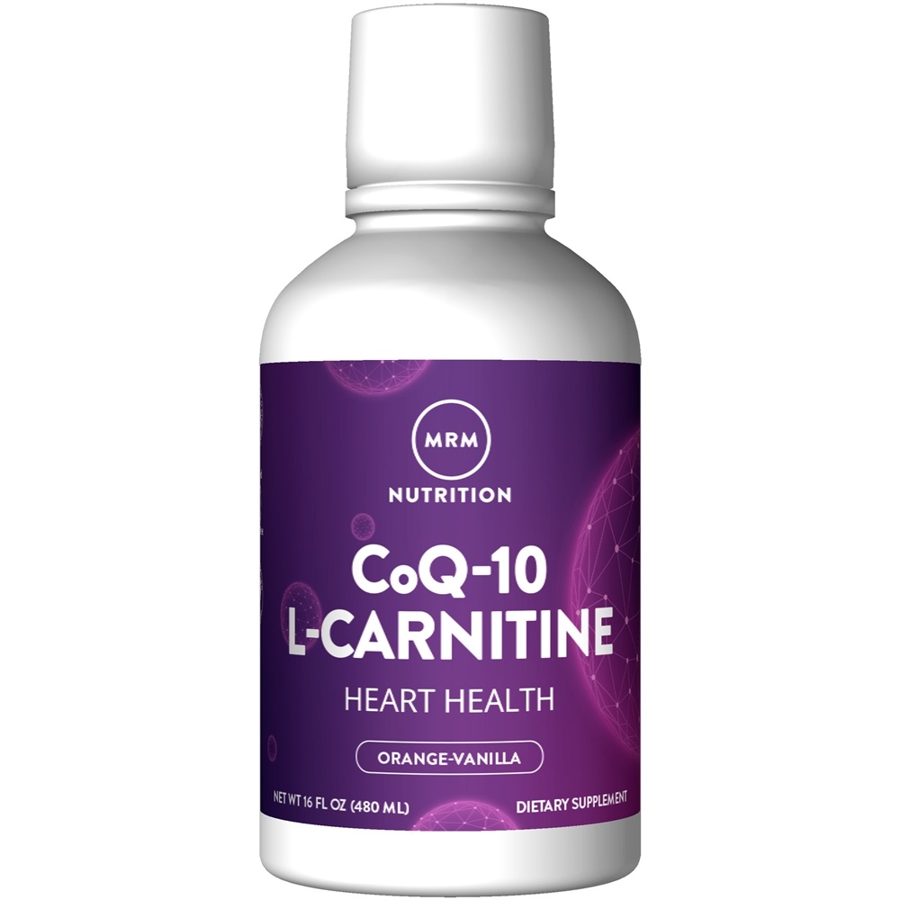 MRM Nutrition - CoQ-10 Liquid with L-Carnitine for Heart Health Orange-Vanilla - 16 fl. oz.