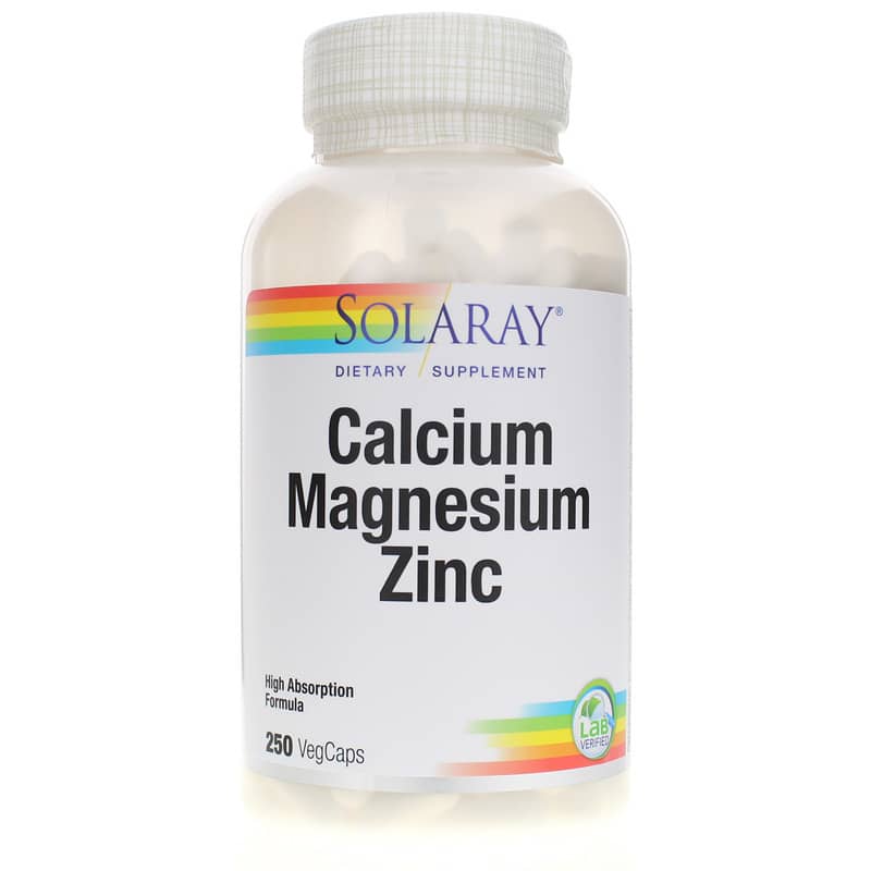Solaray Calcium Magnesium Zinc 250 Veg Capsules