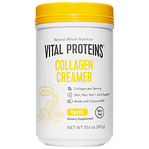 Collagen Creamer Powder for Hair, Skin & Nail Support - Made with Organic Coconut Milk - Vanilla (10.6 oz./12 Servings)