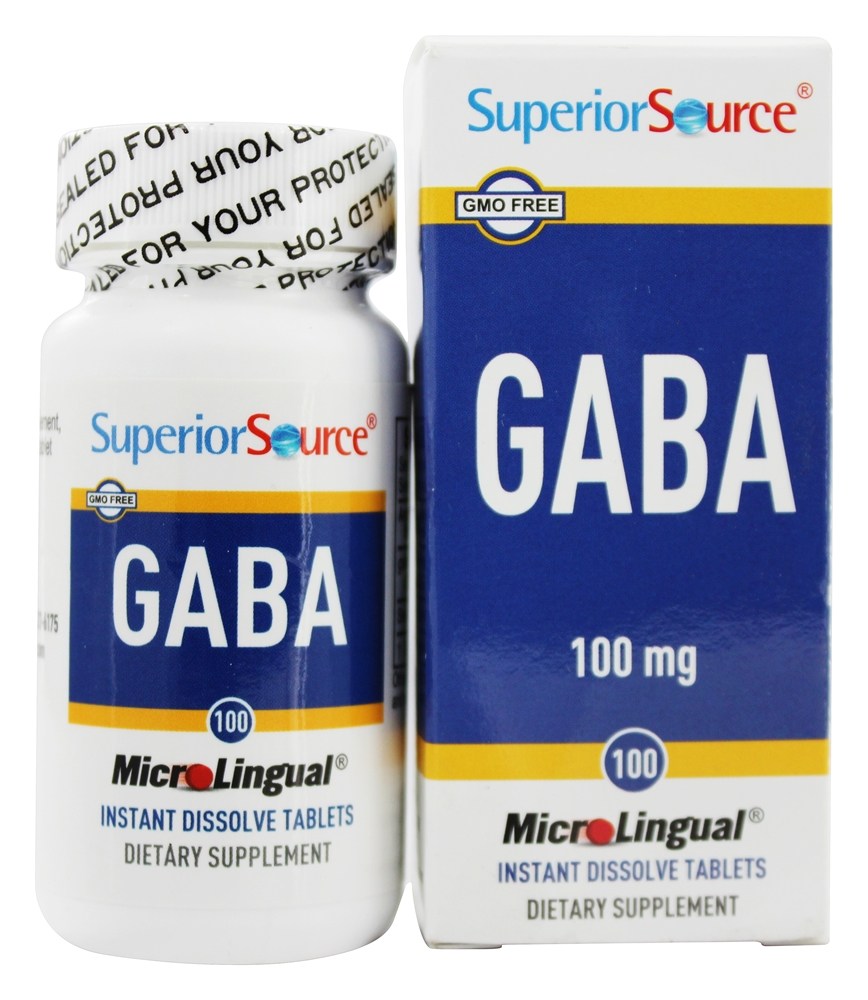 Superior Source - GABA 100 mg. - 100 Quick Dissolve Tablets