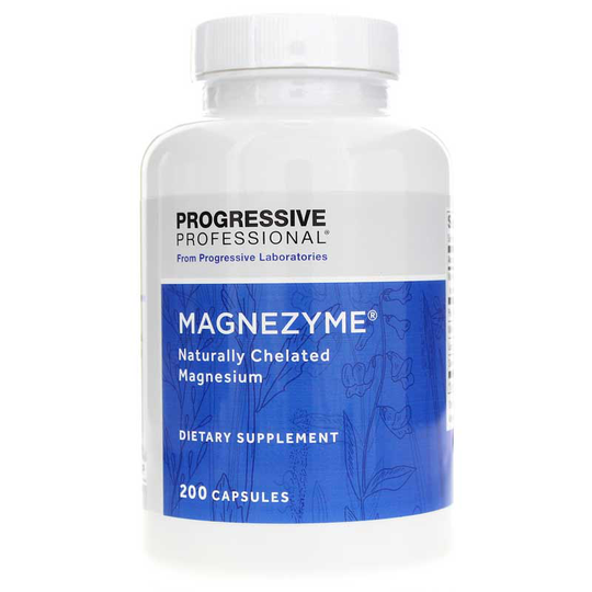 Progressive Labs Magnezyme Naturally Chelated Magnesium 200 Capsules