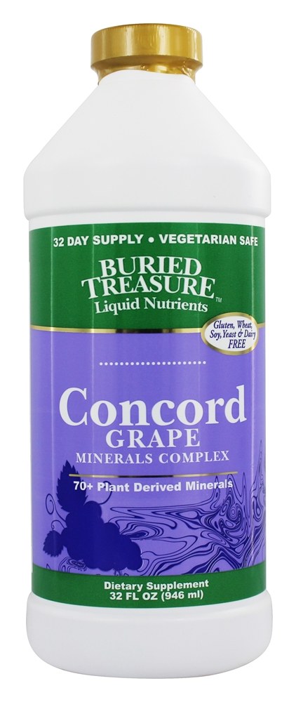 Buried Treasure Products - Liquid Plant Derived Minerals Concord Grape - 32 fl. oz.