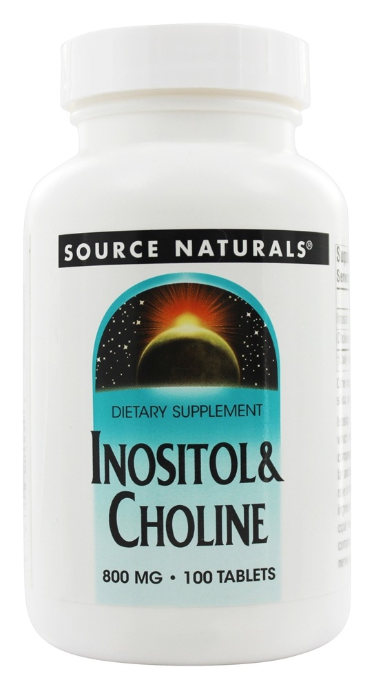 Source Naturals - Inositol & Choline 800 mg. - 100 Tablets
